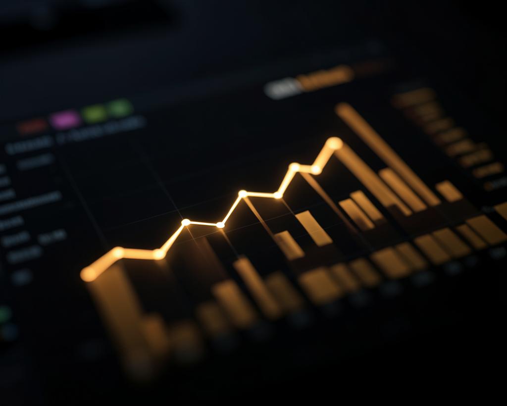 Traffic analytics chart showing request volume over time